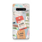 Custom Baggage Tag Collage Samsung Galaxy S10 Plus Case