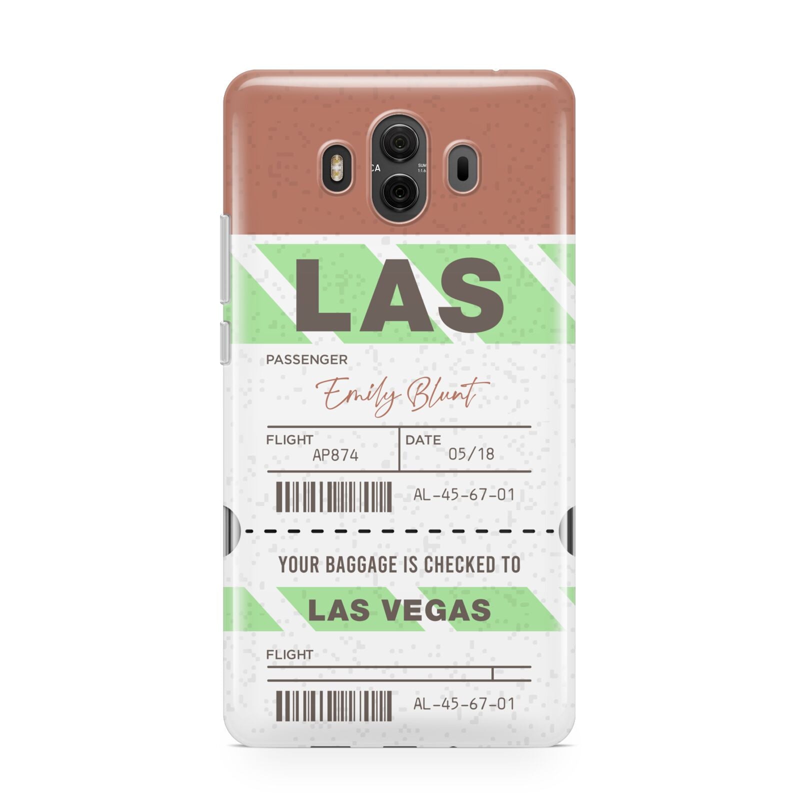 Custom Baggage Tag Huawei Mate 10 Protective Phone Case