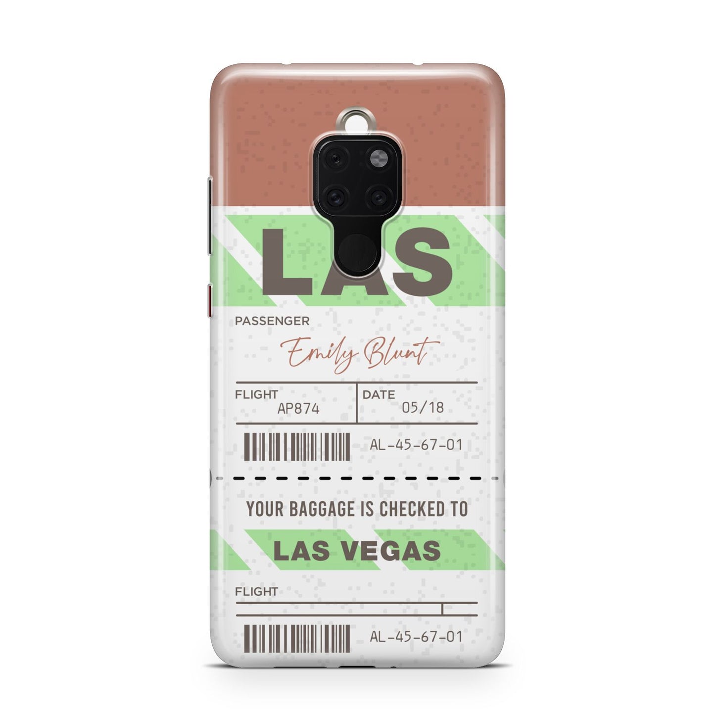 Custom Baggage Tag Huawei Mate 20 Phone Case