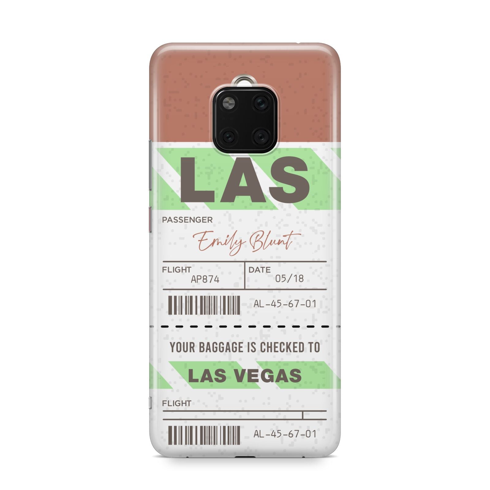 Custom Baggage Tag Huawei Mate 20 Pro Phone Case