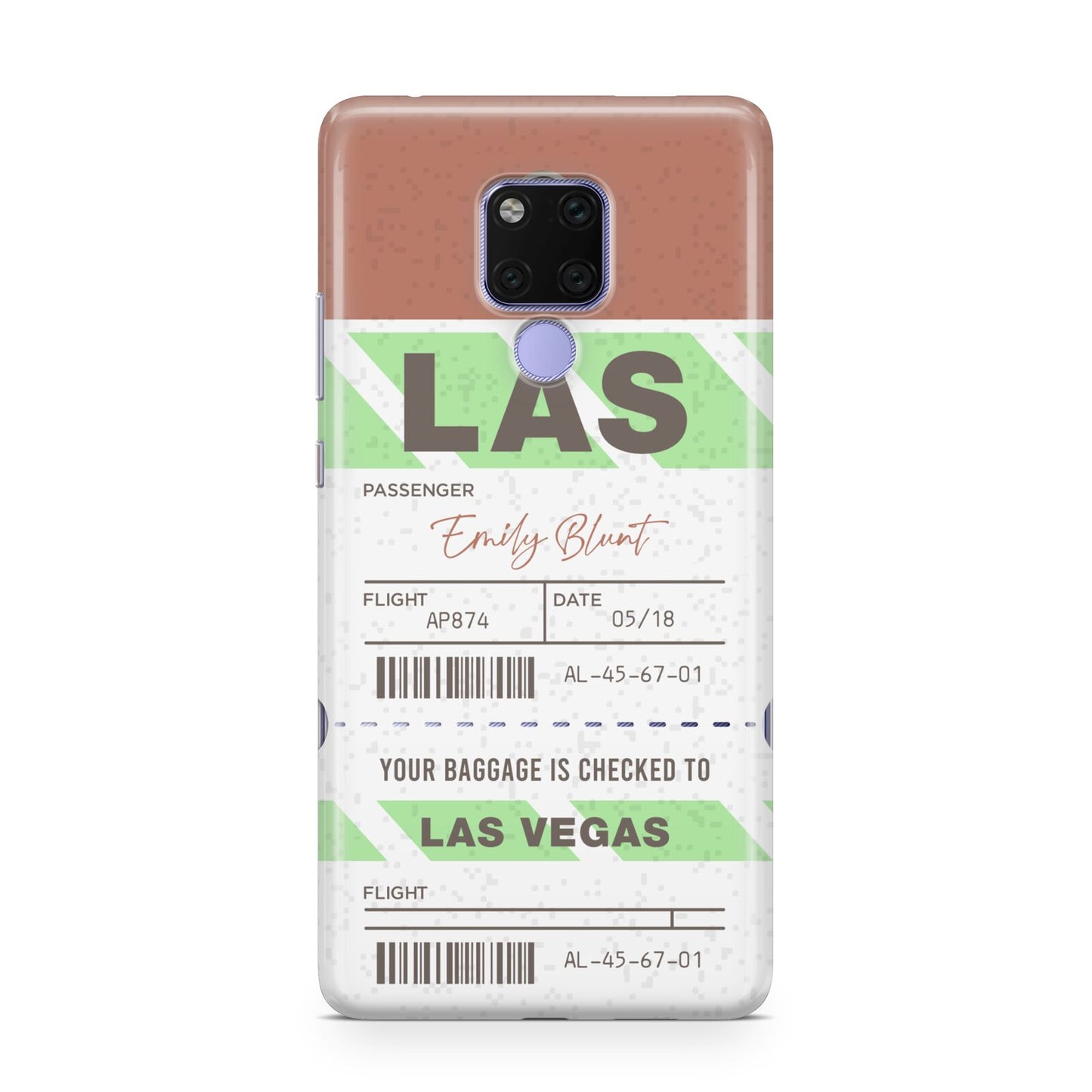 Custom Baggage Tag Huawei Mate 20X Phone Case