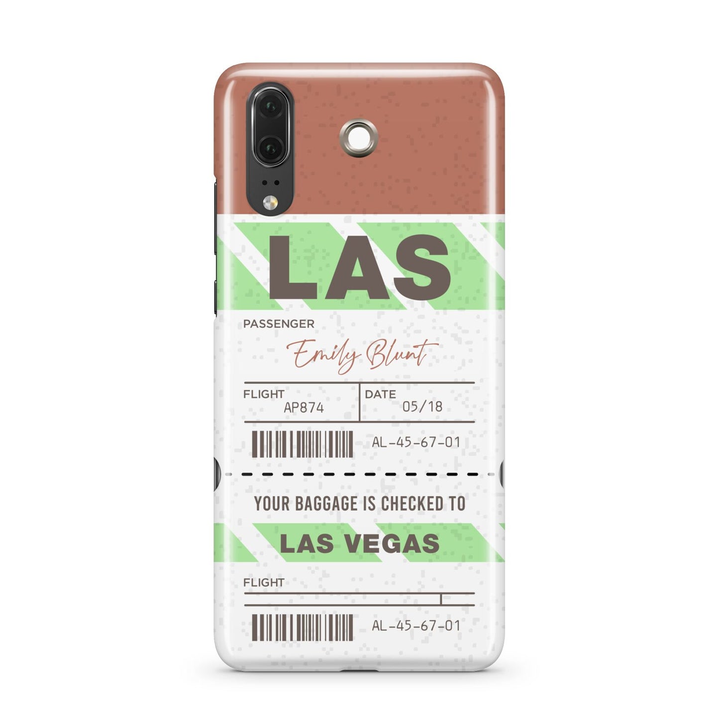 Custom Baggage Tag Huawei P20 Phone Case