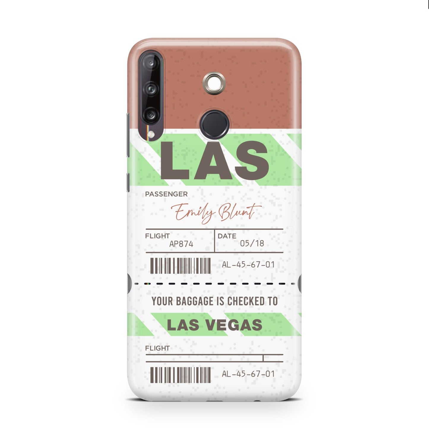 Custom Baggage Tag Huawei P40 Lite E Phone Case