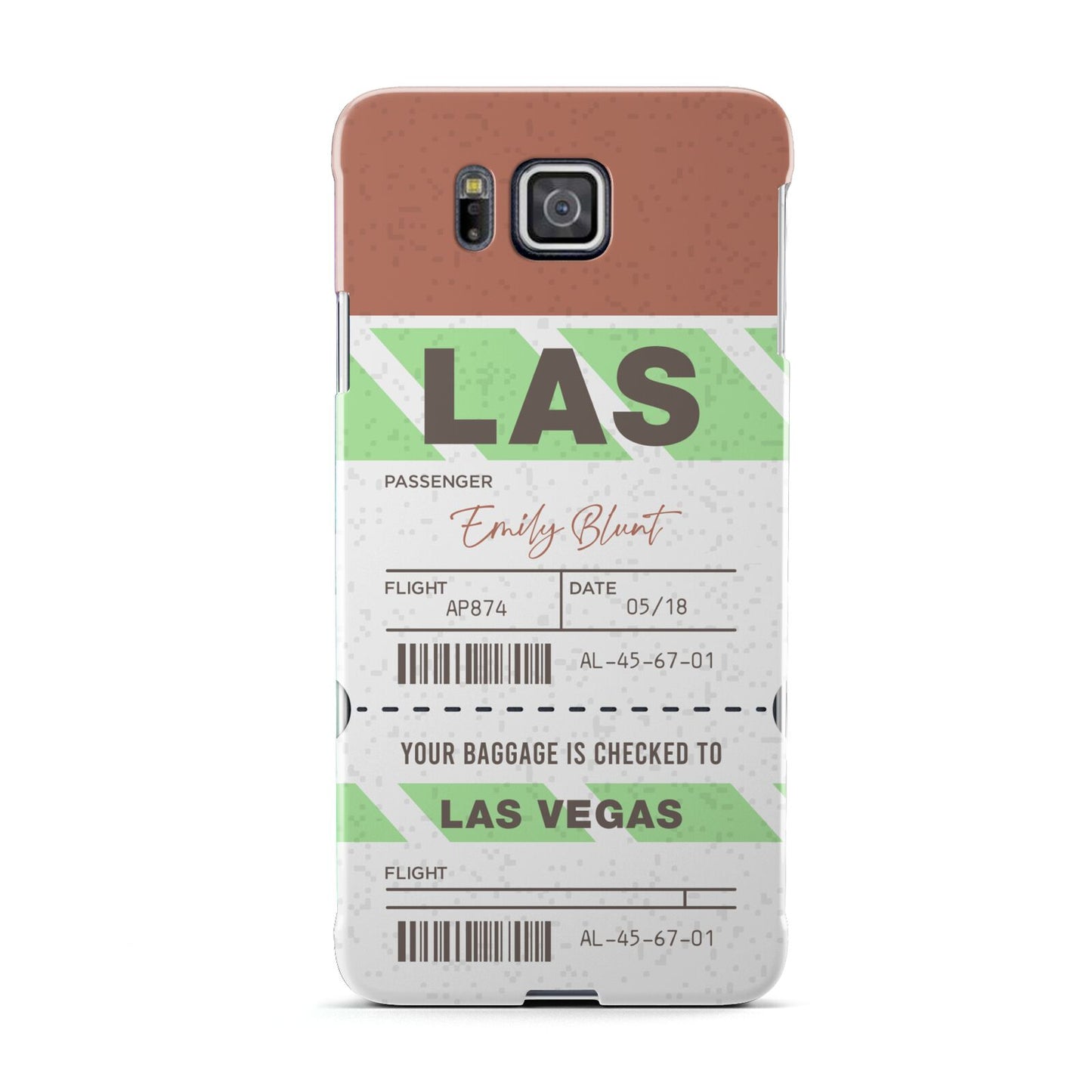 Custom Baggage Tag Samsung Galaxy Alpha Case