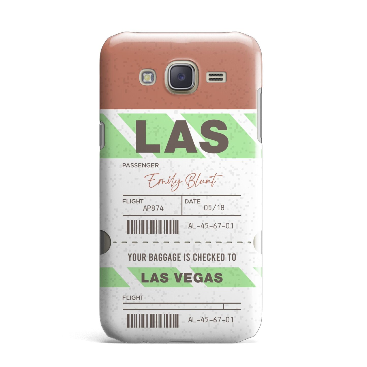 Custom Baggage Tag Samsung Galaxy J7 Case