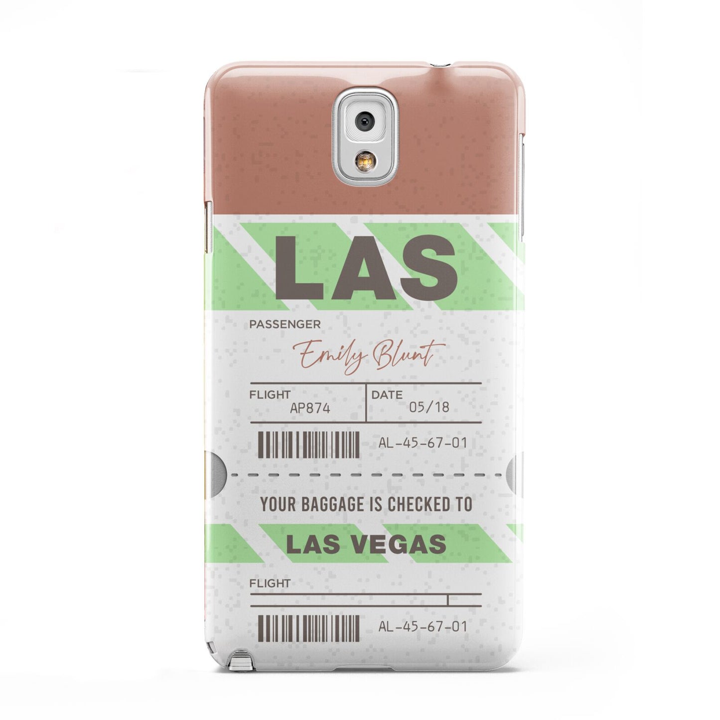 Custom Baggage Tag Samsung Galaxy Note 3 Case