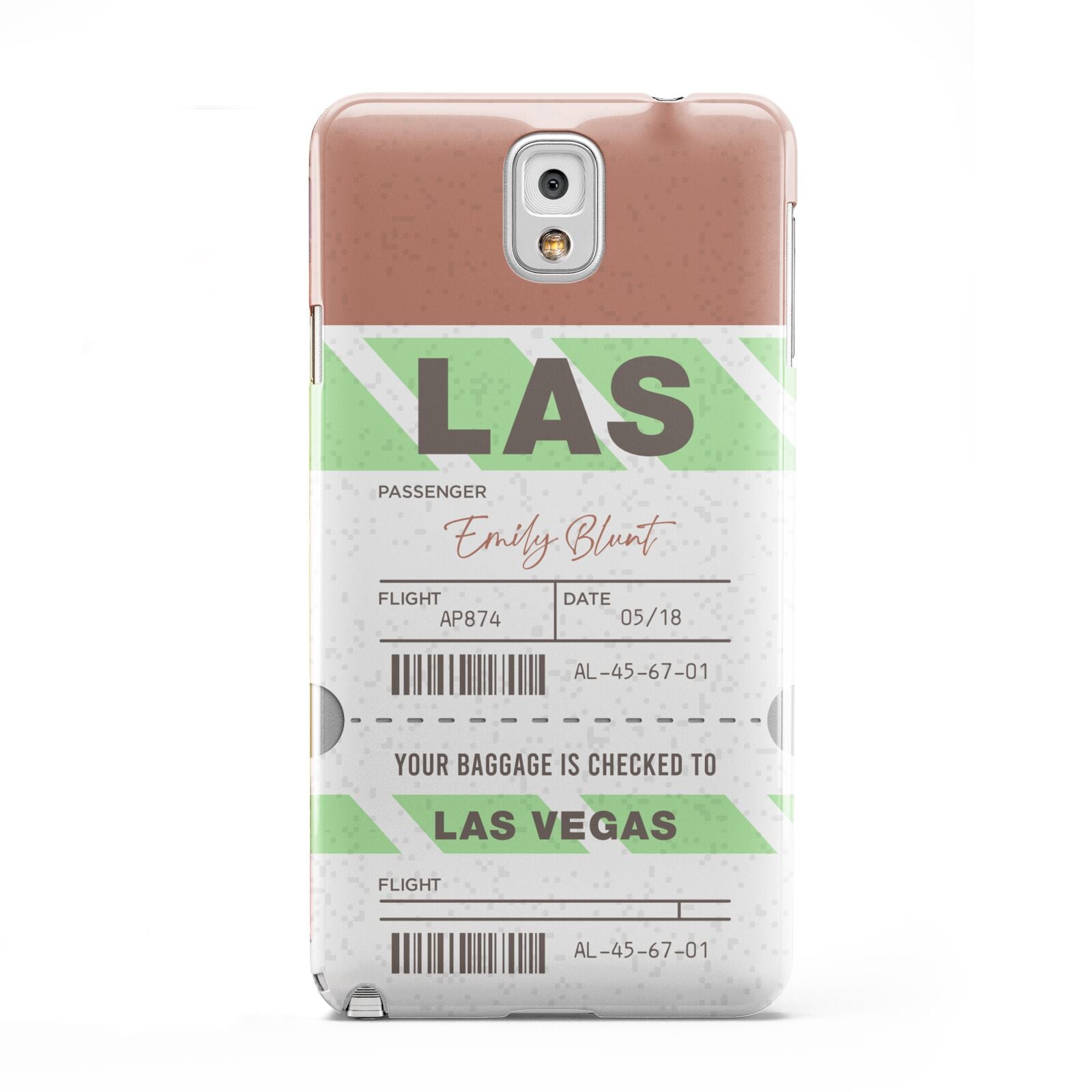 Custom Baggage Tag Samsung Galaxy Note 3 Case
