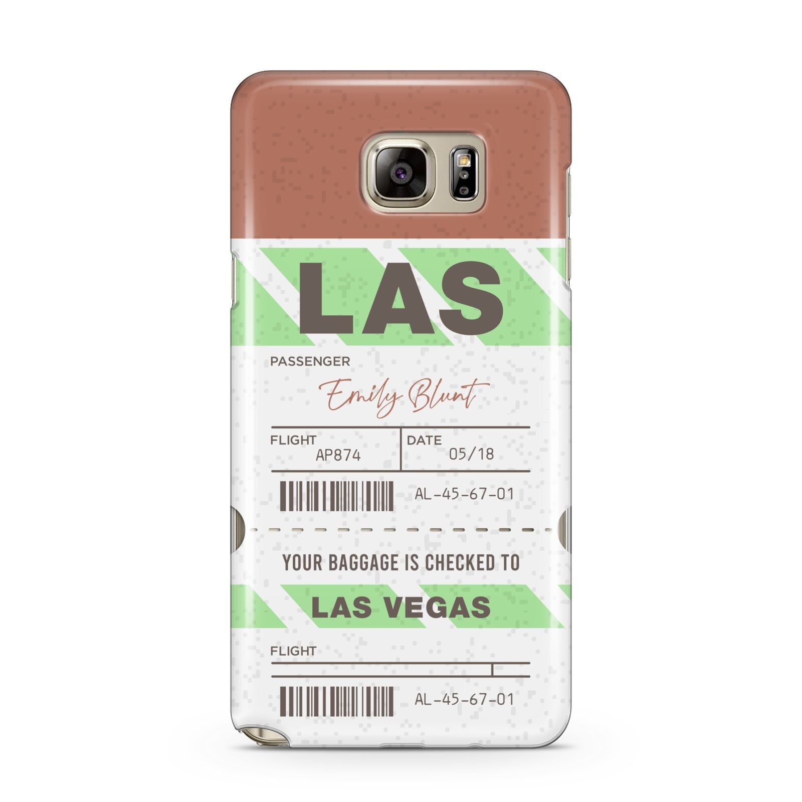 Custom Baggage Tag Samsung Galaxy Note 5 Case