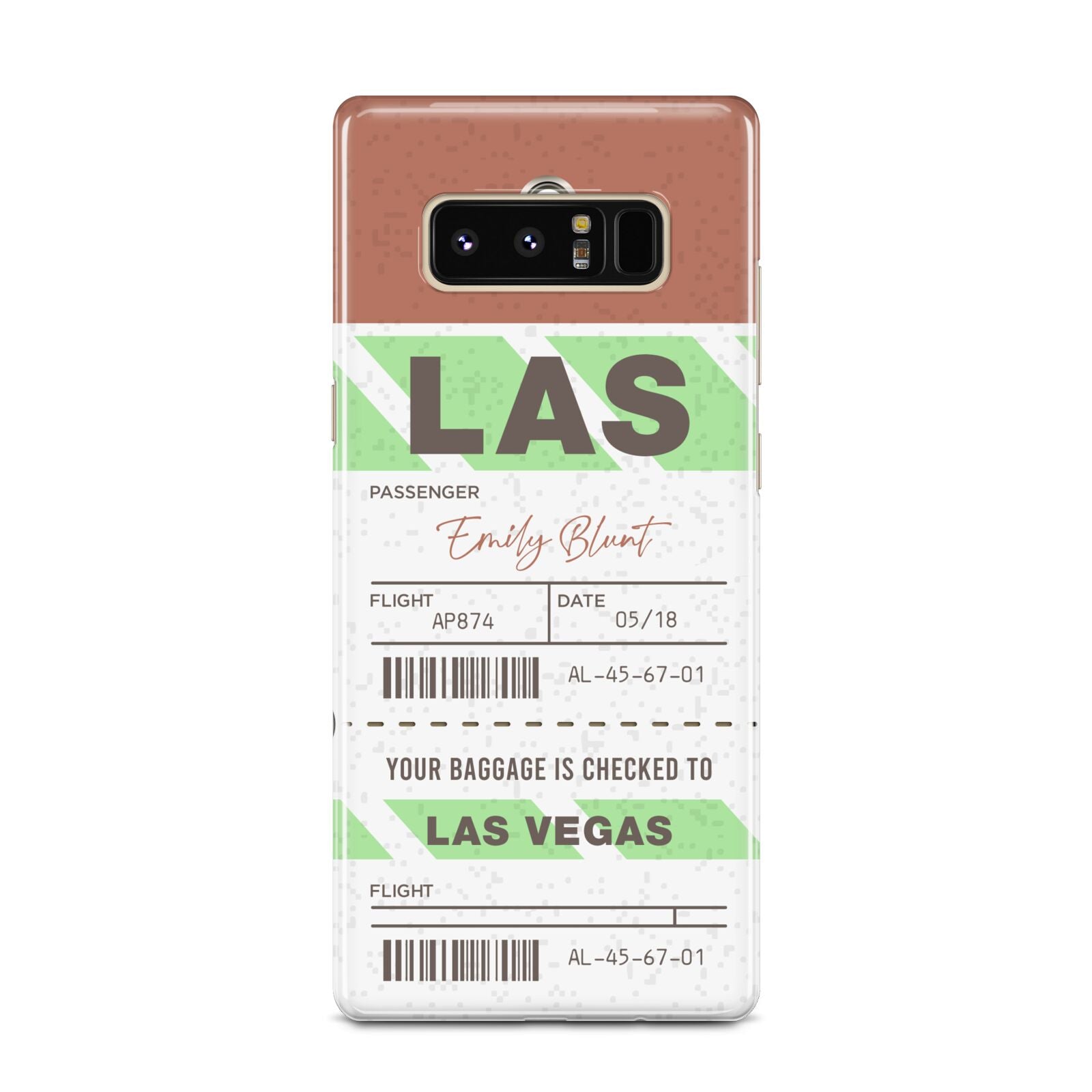 Custom Baggage Tag Samsung Galaxy Note 8 Case