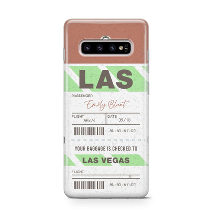 Custom Baggage Tag Samsung Galaxy S10 Case