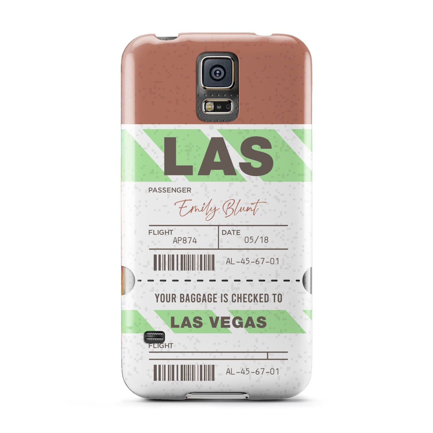 Custom Baggage Tag Samsung Galaxy S5 Case
