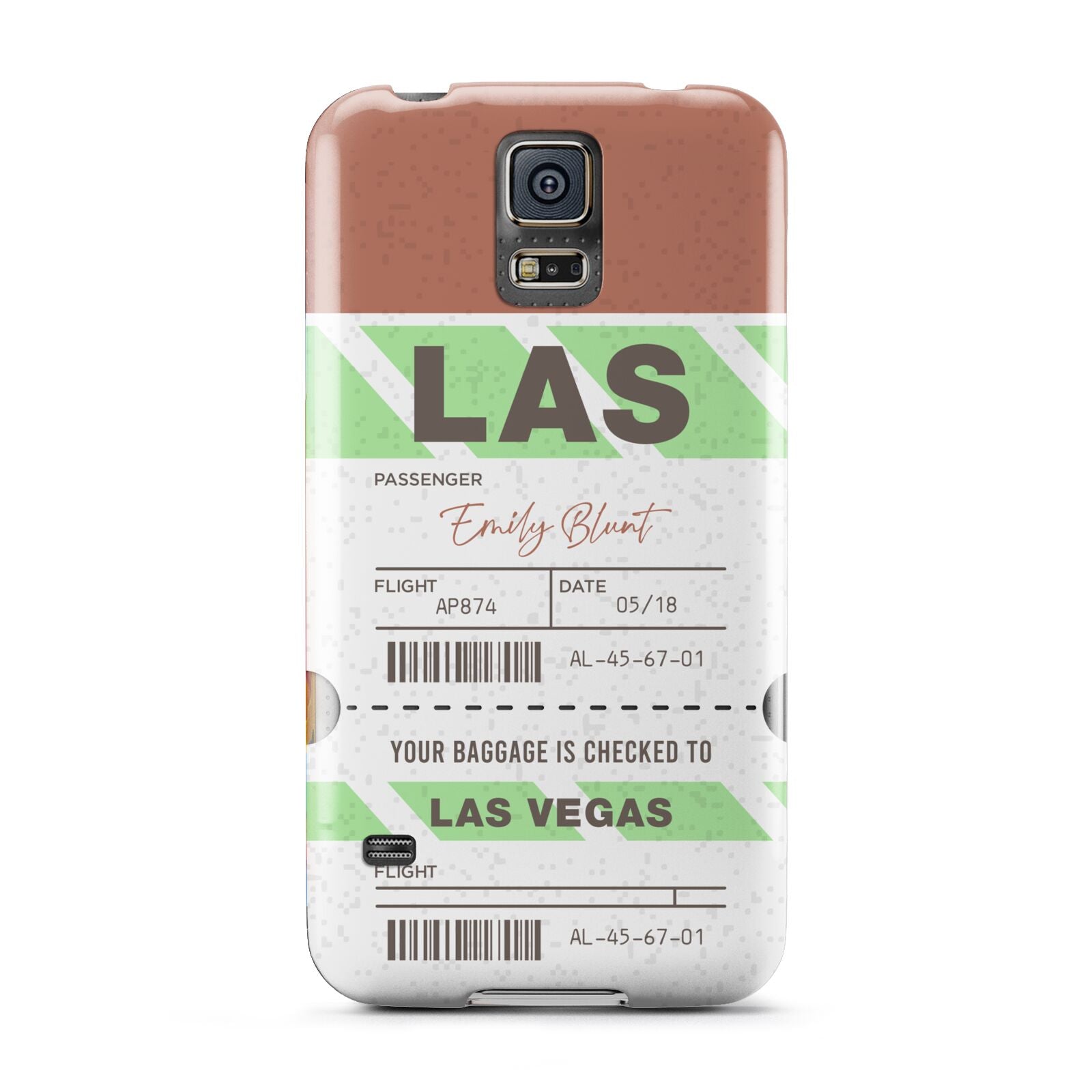 Custom Baggage Tag Samsung Galaxy S5 Case