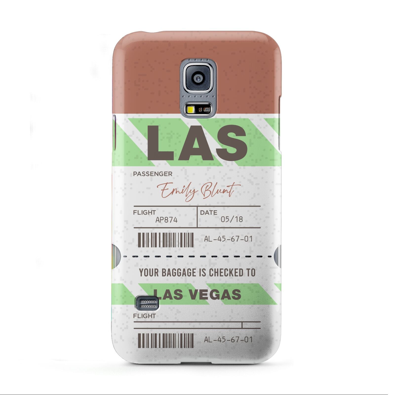 Custom Baggage Tag Samsung Galaxy S5 Mini Case