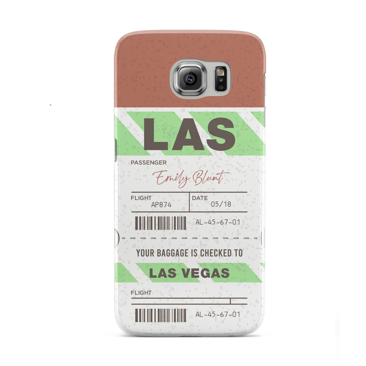 Custom Baggage Tag Samsung Galaxy S6 Case