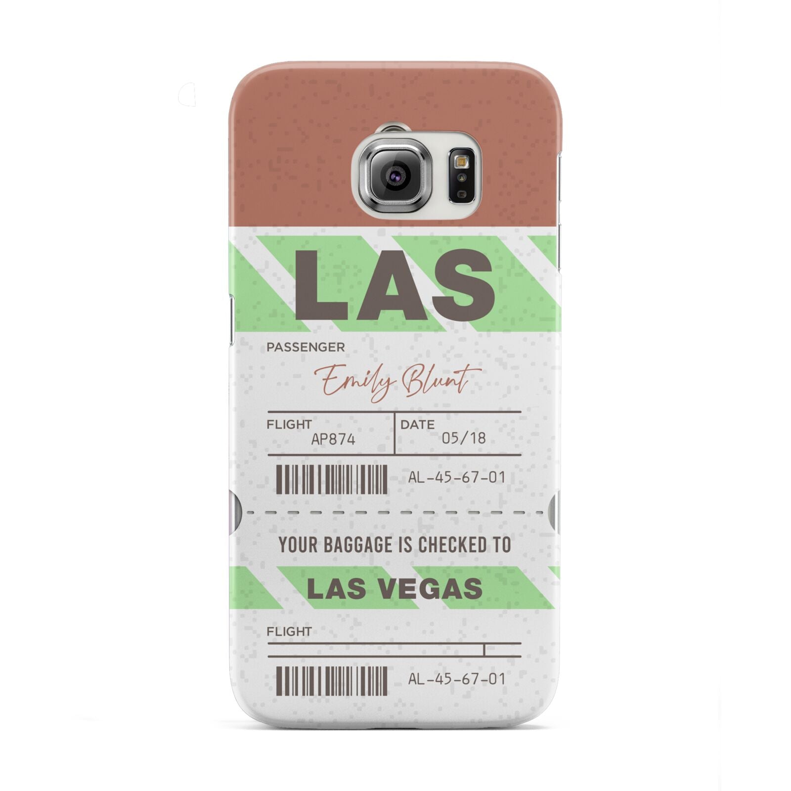 Custom Baggage Tag Samsung Galaxy S6 Edge Case