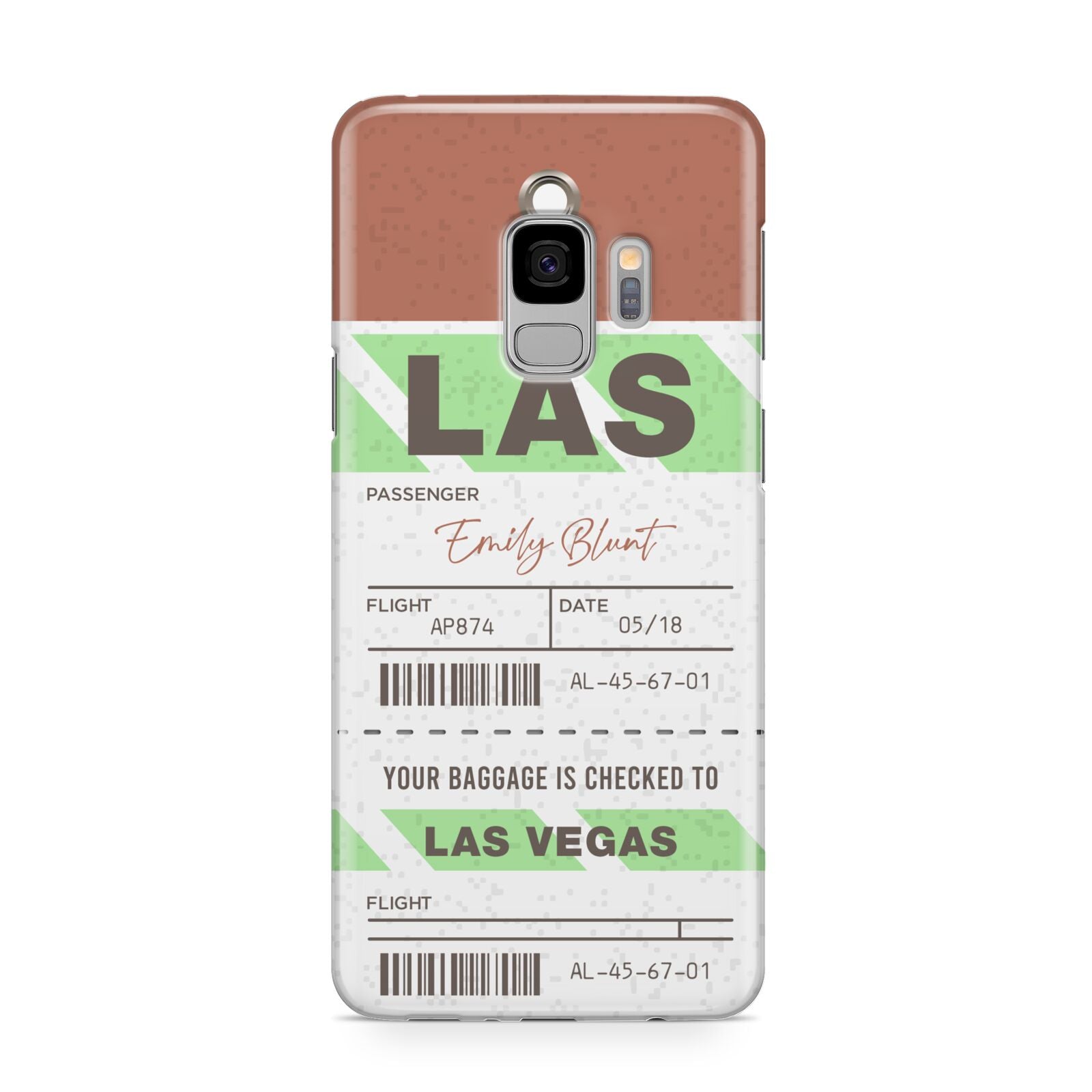 Custom Baggage Tag Samsung Galaxy S9 Case