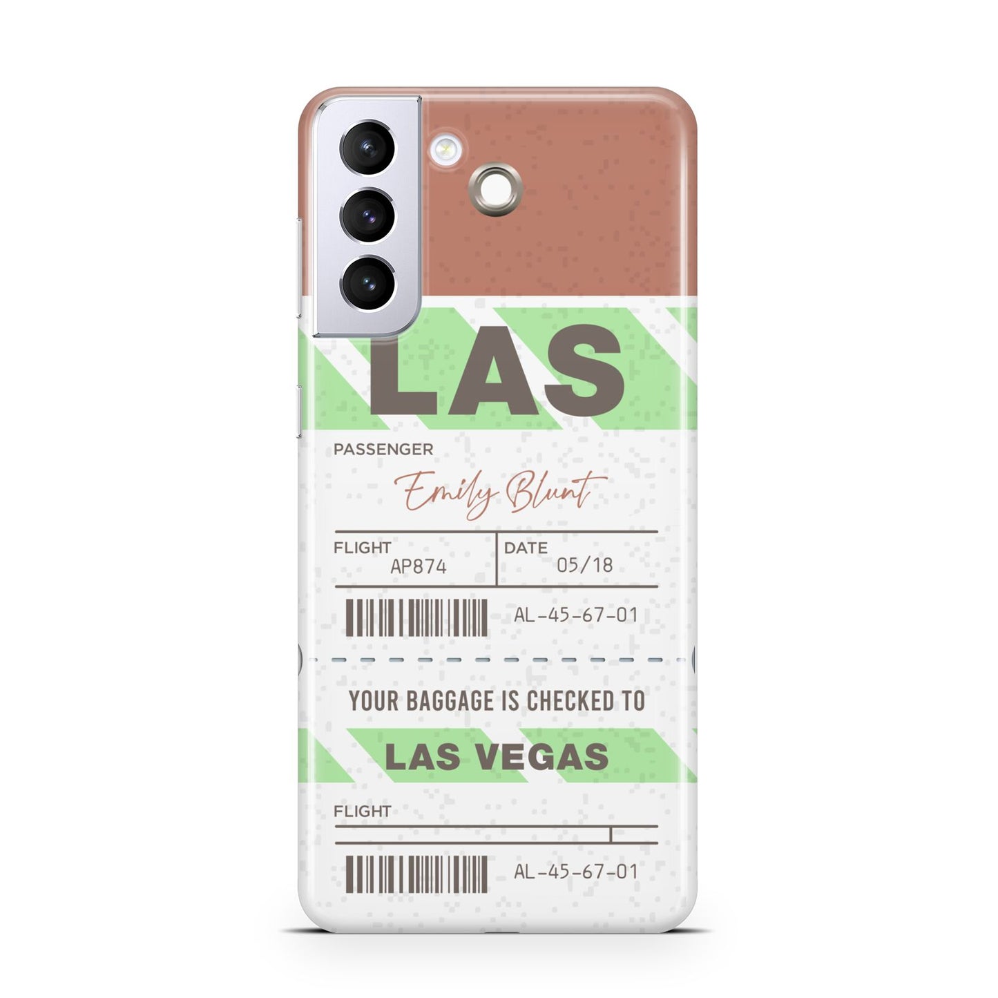 Custom Baggage Tag Samsung S21 Plus Case