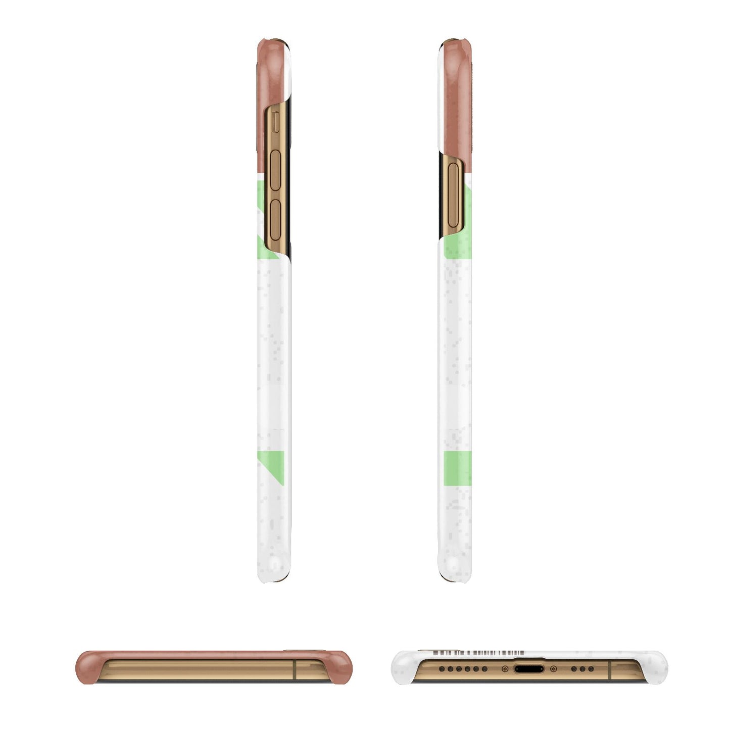 Custom Baggage Tag iPhone 11 3D Snap Case Angle Images