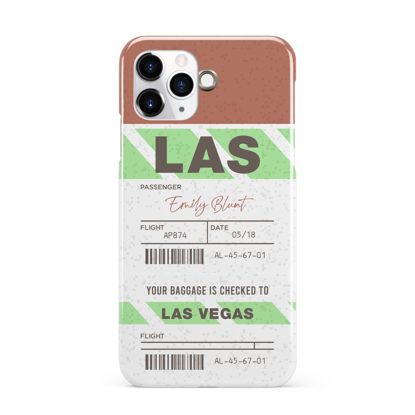 Custom Baggage Tag iPhone 11 Pro 3D Snap Case