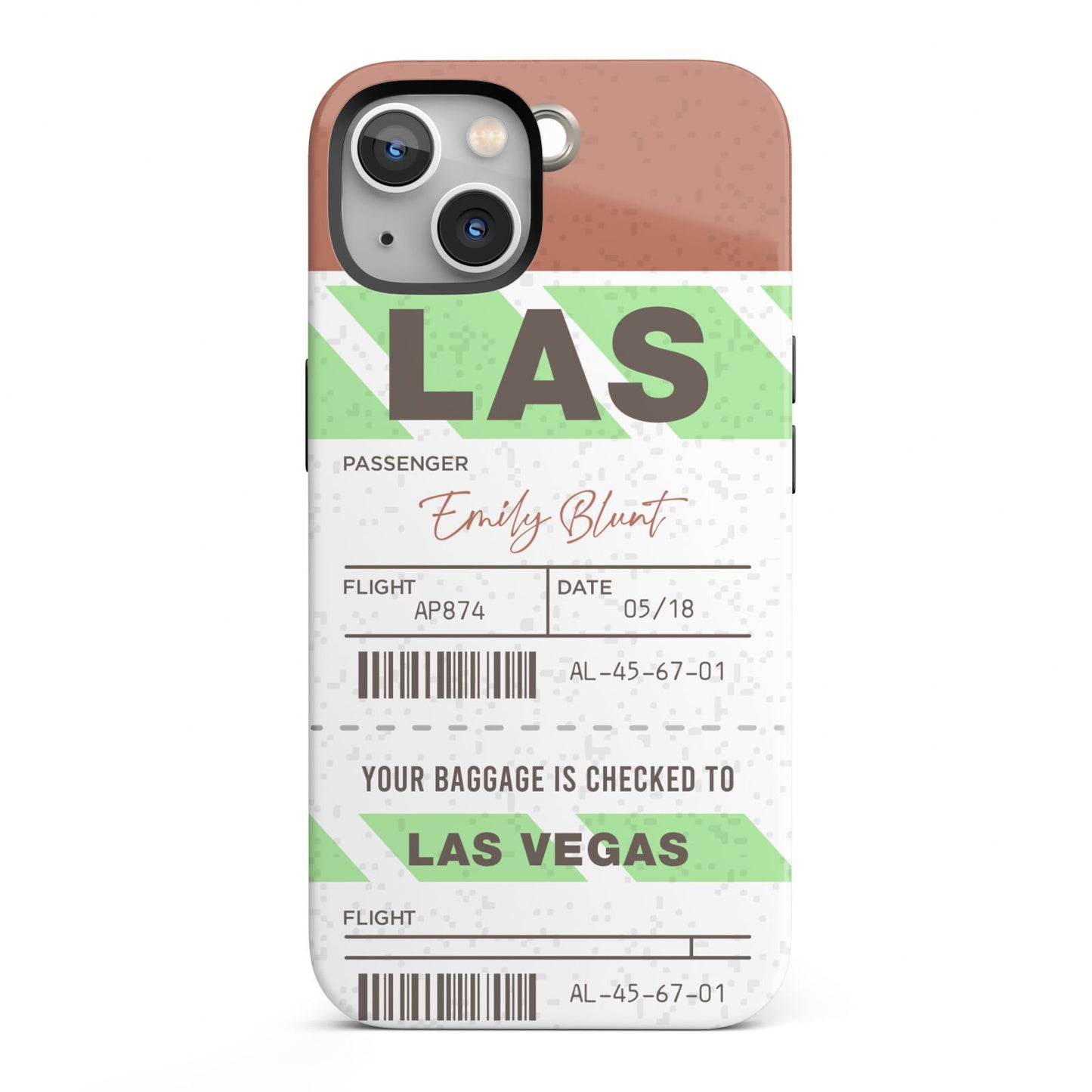 Custom Baggage Tag iPhone 13 Full Wrap 3D Tough Case