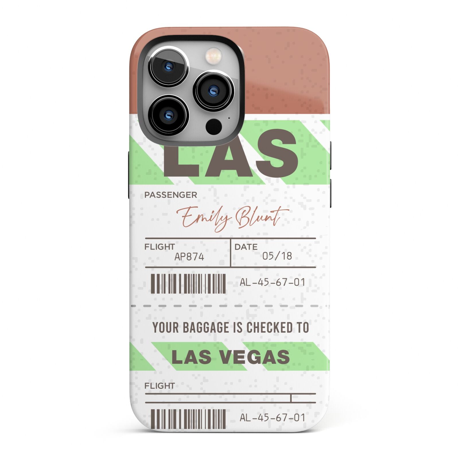 Custom Baggage Tag iPhone 13 Pro Full Wrap 3D Tough Case