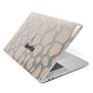 Custom Beige Cow Print Apple MacBook Case Side View