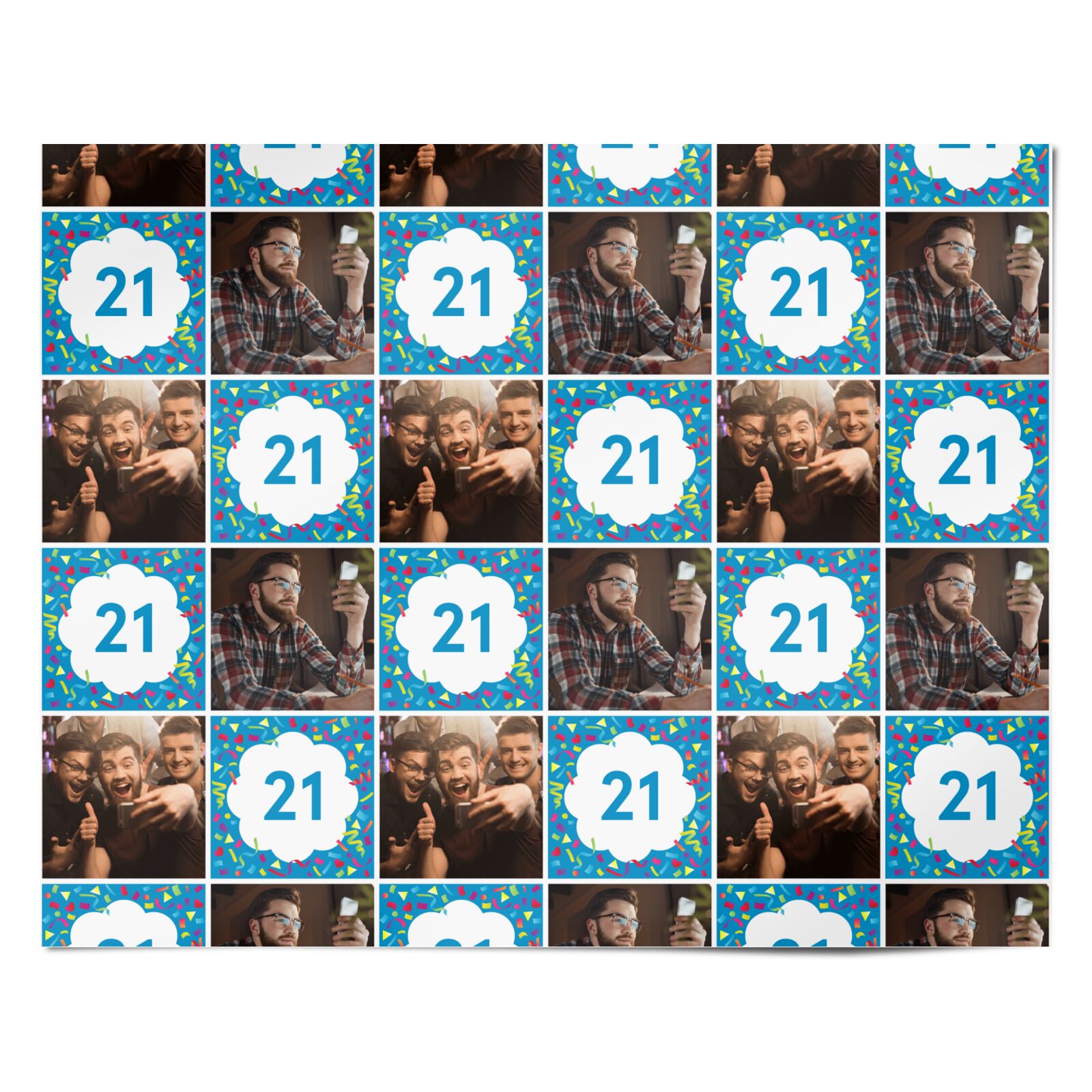 Custom Birthday Personalised Wrapping Paper Alternative