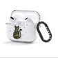 Custom Black Cat AirPods Clear Case 3rd Gen Side Image