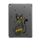 Custom Black Cat Apple iPad Grey Case