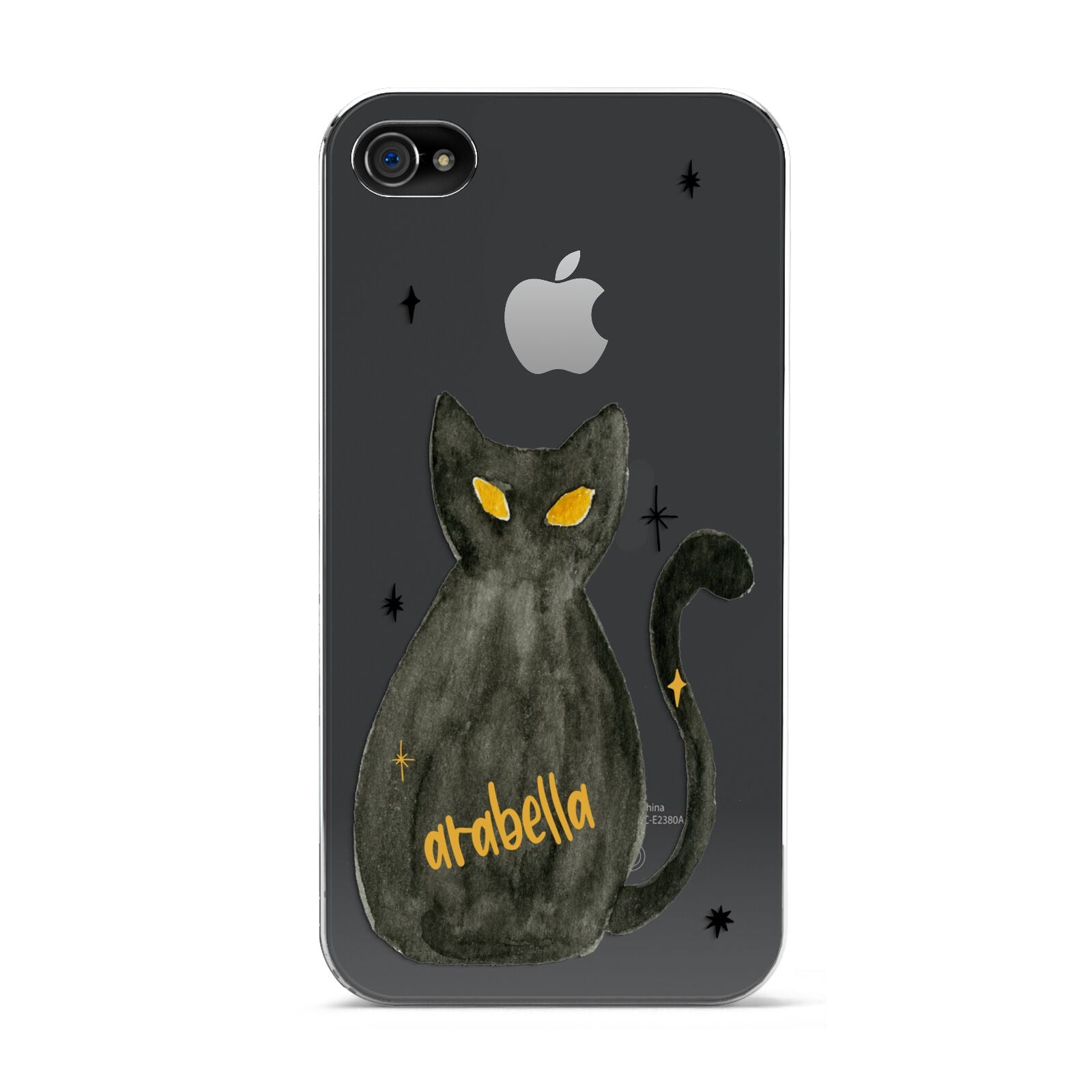 Custom Black Cat Apple iPhone 4s Case
