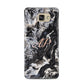 Custom Black Swirl Marble Samsung Galaxy A5 2016 Case on gold phone