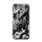 Custom Black Swirl Marble Samsung Galaxy A5 2017 Case on gold phone