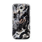 Custom Black Swirl Marble Samsung Galaxy S4 Mini Case