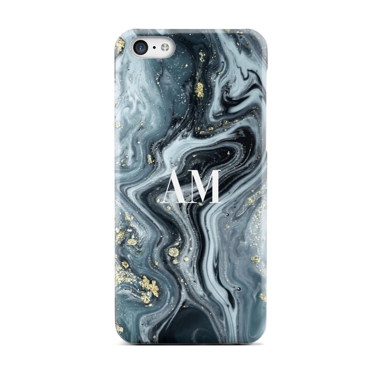 Custom Blue Swirl Marble Apple iPhone 5c Case