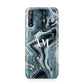 Custom Blue Swirl Marble Huawei Enjoy 10s Phone Case