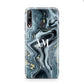 Custom Blue Swirl Marble Huawei P40 Lite E Phone Case