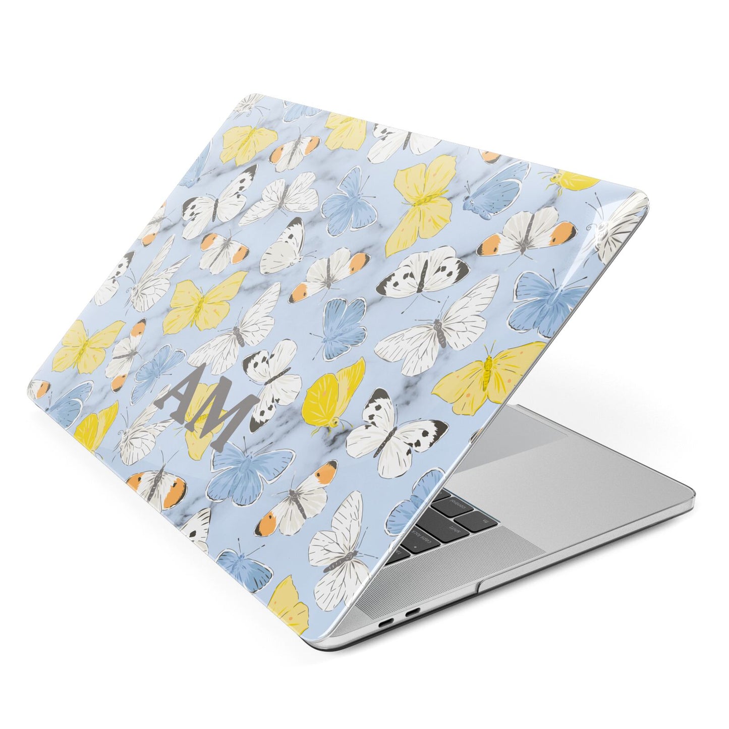 Custom Butterfly Apple MacBook Case Side View