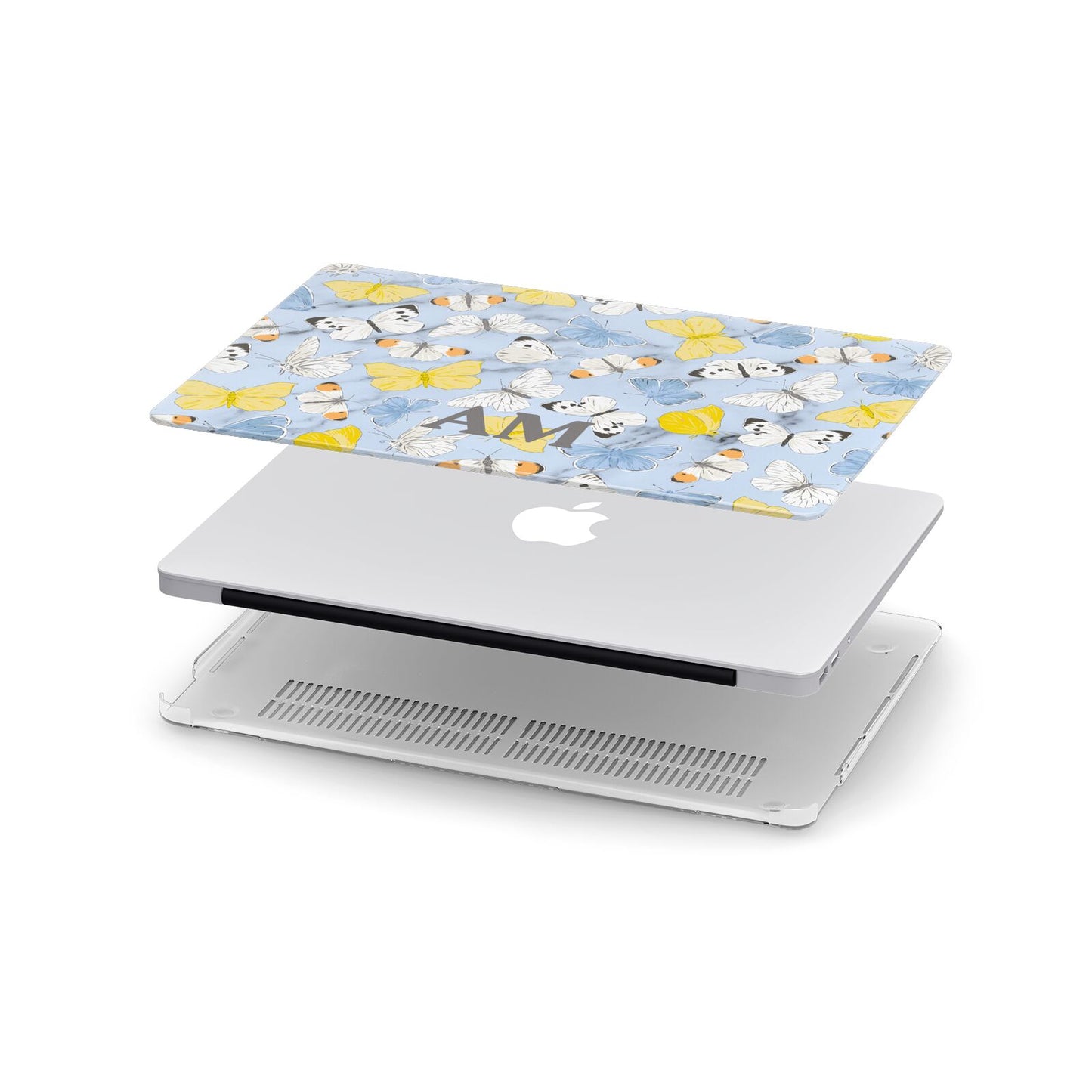 Custom Butterfly Apple MacBook Case in Detail