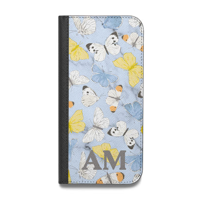 Custom Butterfly Vegan Leather Flip Samsung Case