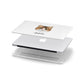 Custom Cat Illustration with Name Apple MacBook Case in Detail