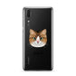 Custom Cat Illustration with Name Huawei P20 Phone Case