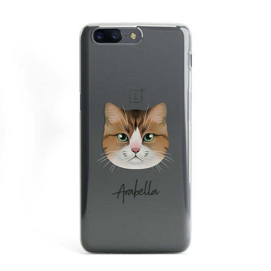 Custom Cat Illustration with Name OnePlus Case
