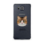 Custom Cat Illustration with Name Samsung Galaxy Alpha Case