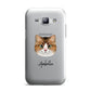 Custom Cat Illustration with Name Samsung Galaxy J1 2015 Case