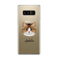 Custom Cat Illustration with Name Samsung Galaxy Note 8 Case