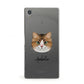 Custom Cat Illustration with Name Sony Xperia Case