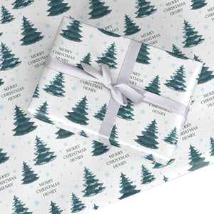 Kundenspezifisches Weihnachtsbaum-Geschenkpapier