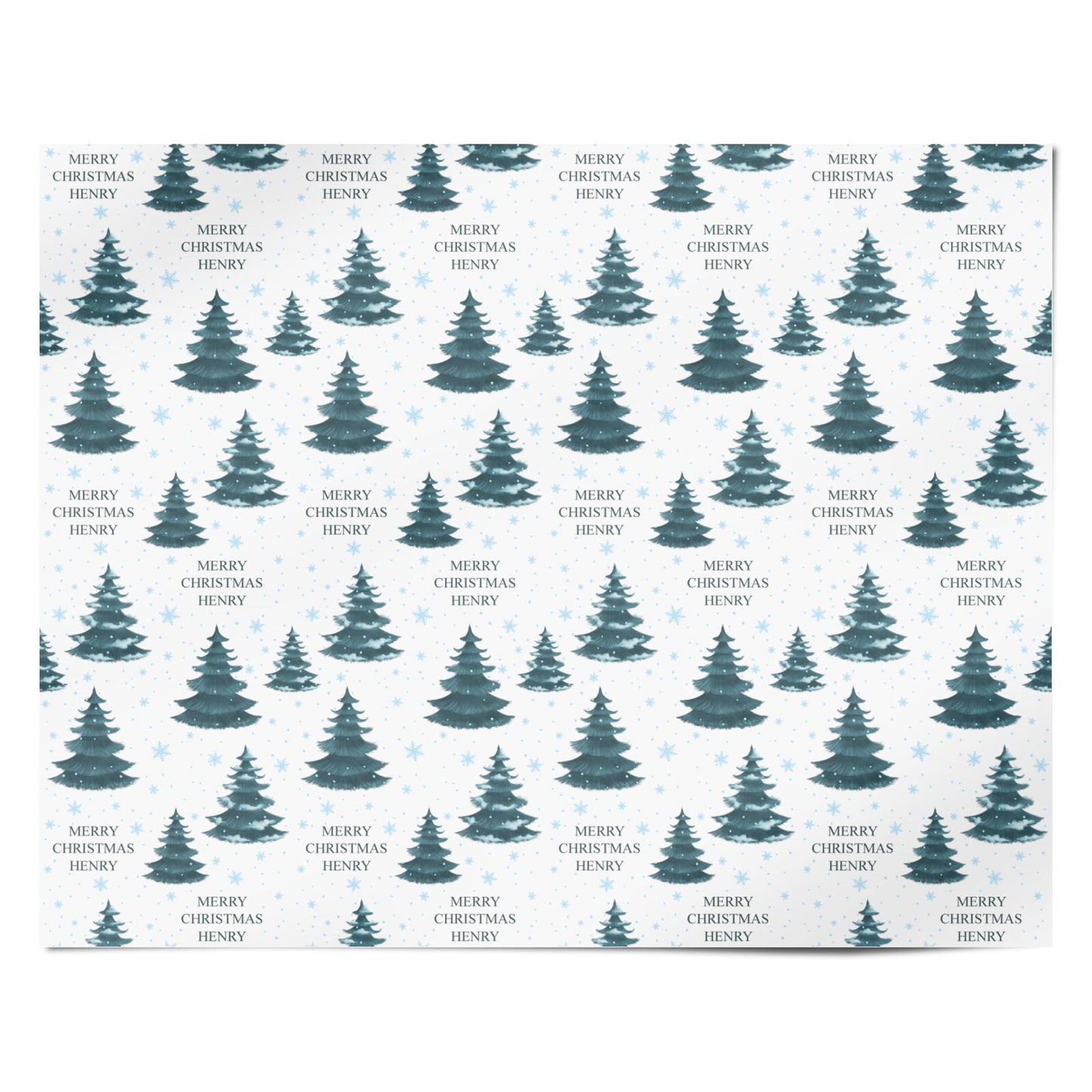 Custom Christmas Tree Personalised Wrapping Paper Alternative