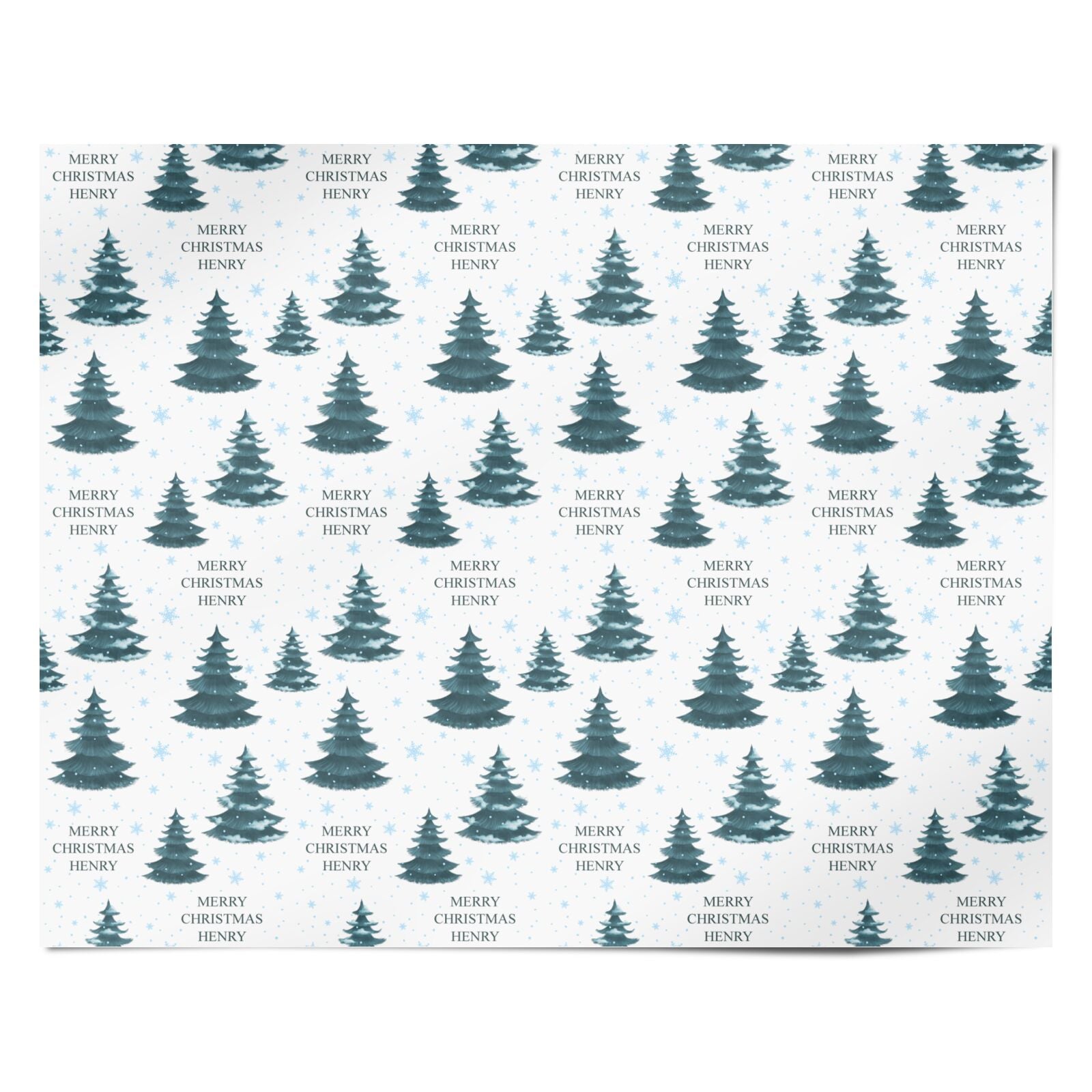Custom Christmas Tree Personalised Wrapping Paper Alternative