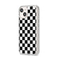 Custom Colour Check iPhone 14 Clear Tough Case Starlight Angled Image